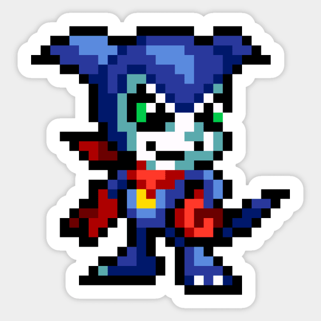 Impmon Sprite Sticker by SpriteGuy95